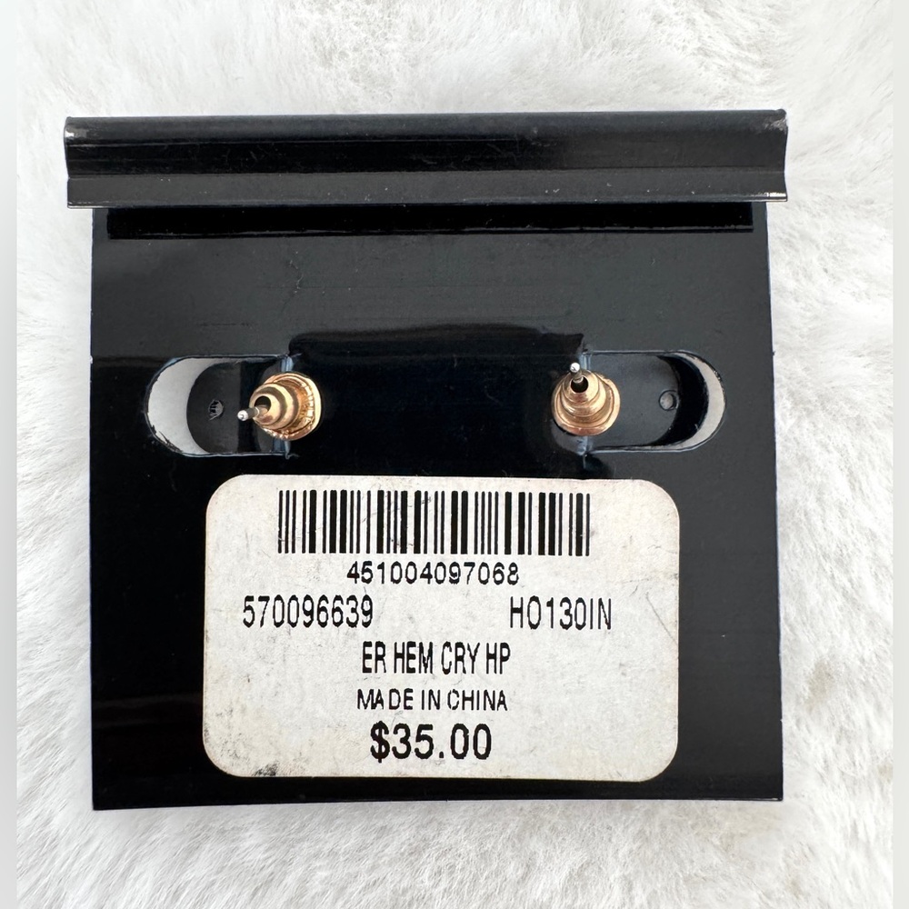 White House Black Market Gold Multicolor Evil Eye Earrings - NWT - Picture 4 of 4